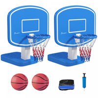 Soozier 2-in-1 Pool Basketball & Volleyball Game Set With Fillable Base