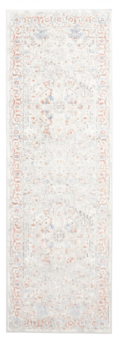 Mira Ivory Rug 2'8" x 8'2" | Tapis de Couloir Traditionnel Mira 2'8" x 8'2" en Ivoire
