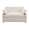 Olivia Oversized Accent Chair with Pillows,White