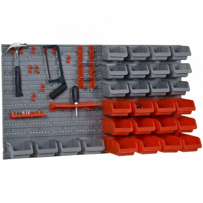 Durhand 44 Piece Wall Mounted Storage Bins