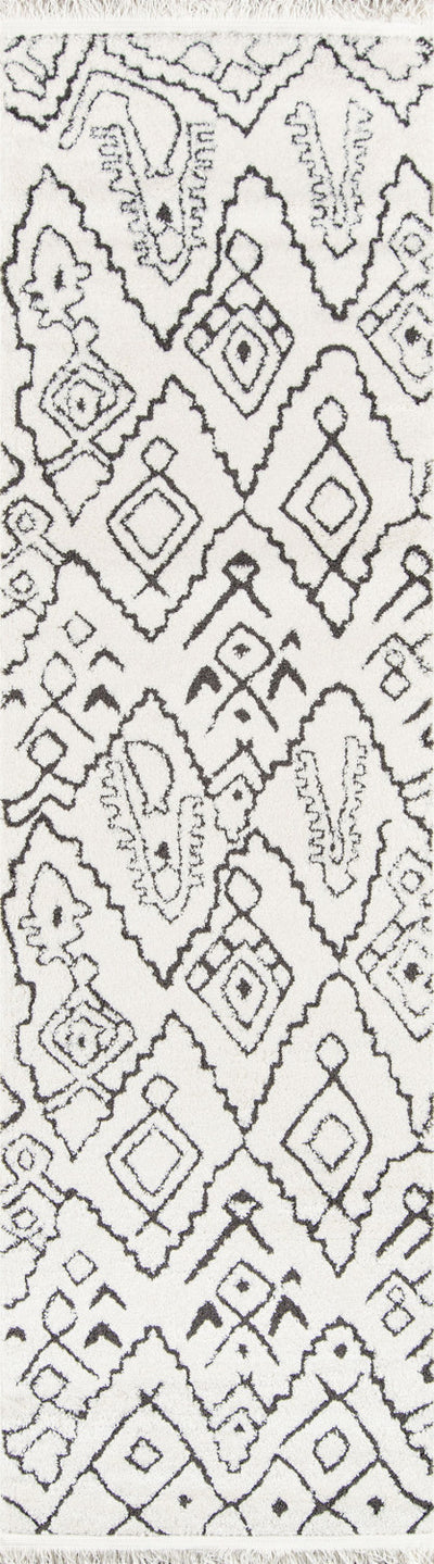 Aurelia Contemporary 2'3" x 7'6" Runner Rug in Ivory Indoor Area Rug | Tapis Contemporain Aurelia 2'3" x 7'6" en Ivoire
