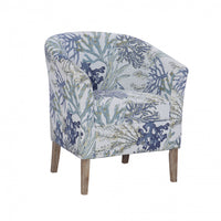 Simon Fabric Oceanside Accent Chair - Grey