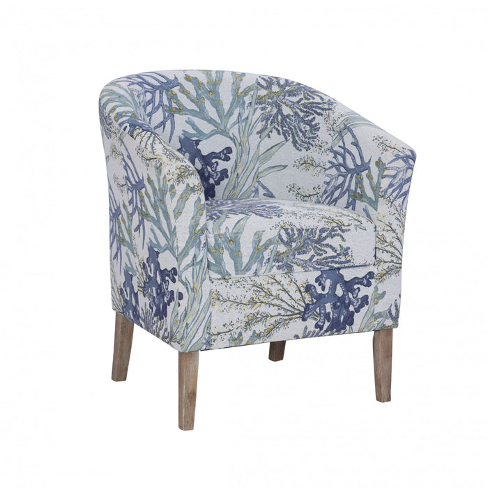Simon Fabric Oceanside Accent Chair - Grey