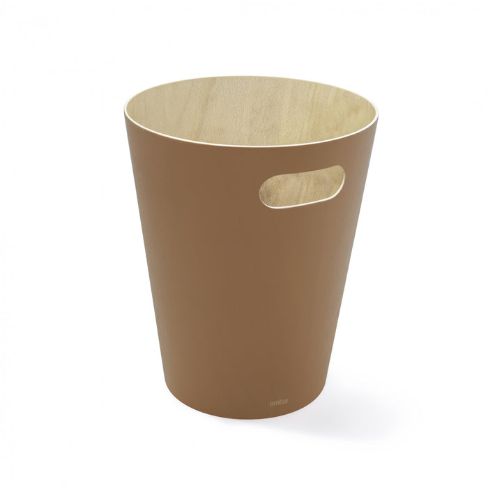 Umbra Woodrow Garbage Bin Trash Can - Sierra
