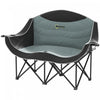 Outsunny Double Camping Chair, Padded Camp Chair w/ Cup Holders, Black