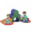 Qaba 7-piece Soft Play, Foam Play Set, Toddler Stairs And Ramp, Colorful Kids' Educational Software, Activity Toys For Baby Preschooler - Multicolored