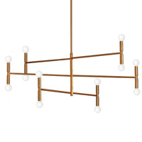 Dainolite Ava 12 Light Chandelier Large Vintage Bronze Lamp