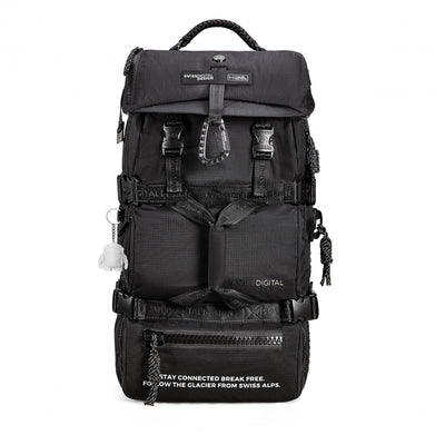 Swissdigital Balerna XL Backpack – 44L Bag, SDD Finder, Water-Resistant, Eco-Friendly, Hybrid System, Ski Travel Storage