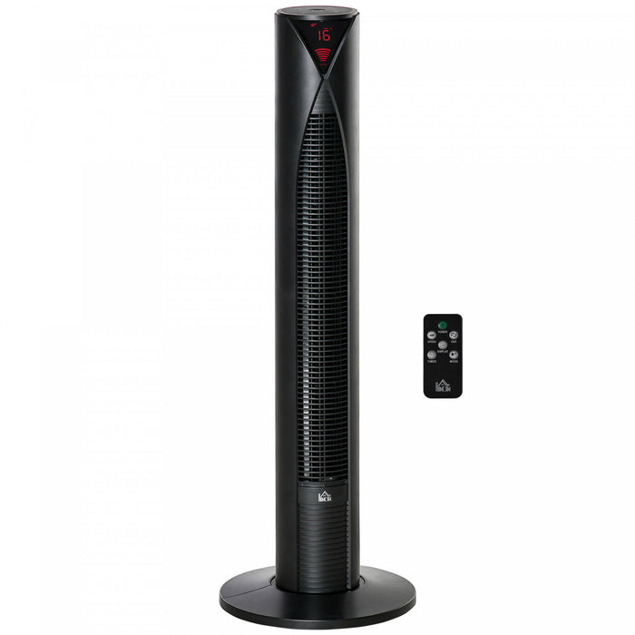 Homcom 38\" Oscillating Tower Fan With 12h Timer