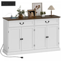 HOMCOM Buffet Cabinet with Charging Station, 55