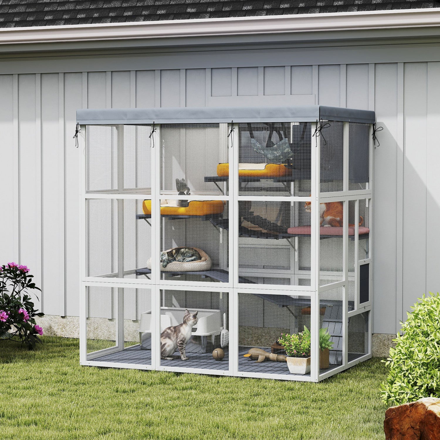 Pawhut Catio Outdoor Cat Enclosure, 71