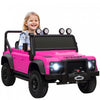 Qaba Land Rover Licensed Electric Car For Kids, 12v 7ah Battery Powered Ride On Truck With Remote Control, Spring Suspension, 3 Speeds Electric Vehicle For Age 3-5, Pink