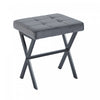 Owen Multi-Purpose Seating Accent Stool with Metal Legs,Grey Accent Chair