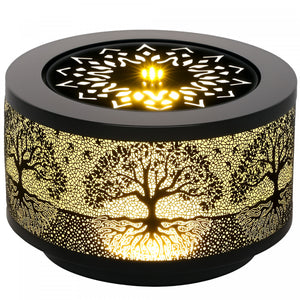 Outsunny Outdoor Water Fountain With Led Lights Garden Waterfall Fountain