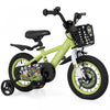 Costway 12\" Kid's Bike For 3-4 With Height-adjustable Handlebar & Saddle Handbrake Green