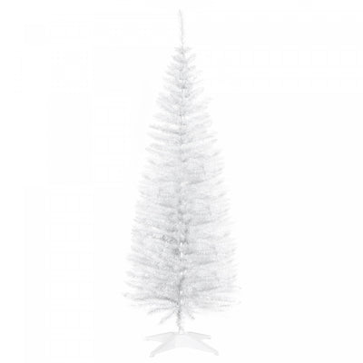 Homcom Pencil Christmas Tree, Slim Xmas Tree With Realistic Branches|Homcom Arbre De Noel, Arbre De Noel Fin Avec Branches Realistes