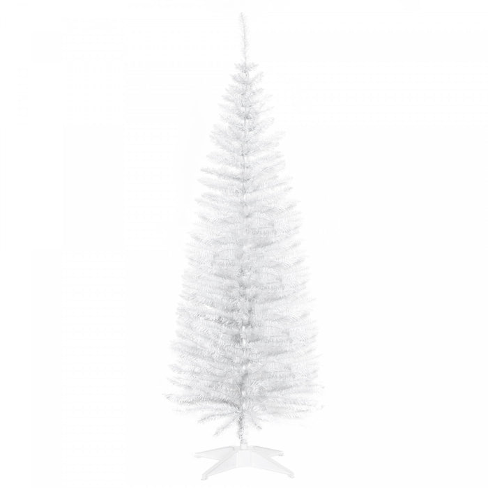 Homcom Pencil Christmas Tree, Slim Xmas Tree With Realistic Branches