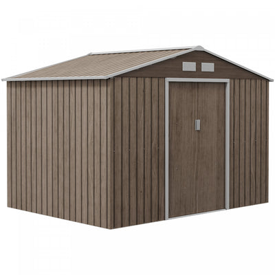 Outsunny 9.1'x 6.4' X 6.3' Garden Storage Shed W/ Steel Foundation Kit|Outsunny Abri De Jardin 9,1' X 6,4' X 6,3' Avec Kit De Fondation En Acier