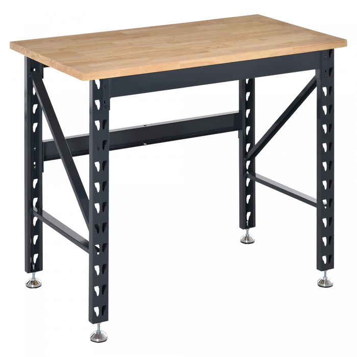 Homcom 45\" Solid Wood Tabletop Workbench