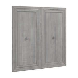 Bestar Pur 2-Door Set for Closet Organizer - Platinum Grey