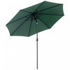 Outsunny 10' X 8' Round Market Umbrella, Patio Umbrella, Green