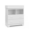 Storkcraft Brookside 2 Drawer Changing Chest - White