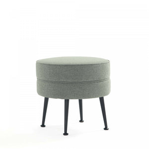 Bailey Mid-Century Modern Upholstered Accent Ottoman in Sage Green