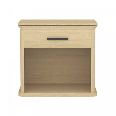 Clifford Traditional Nightstand in Natural Oak (1-Drawer) | Table de nuit traditionnelle Clifford en chene naturel (1 tiroir)
