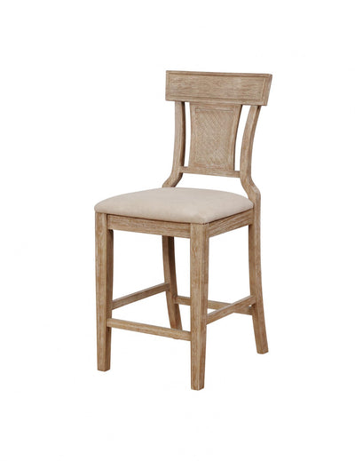Rylan Fabric Counter-Height Stool - Natural|Tabouret Rylan de hauteur comptoir en tissu - naturel