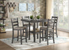 Mosse 5pc Counter Height Dining Set, Grey