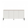 Abbey Modern 67\" Sideboard in Maple and Off White