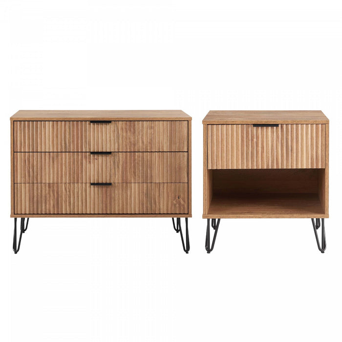 Dumbo Modern 2-Piece Dresser Set in Golden Brown