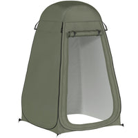 Outsunny Pop Up Shower Tent, Outdoor Privacy Changing Dressing Room, Green