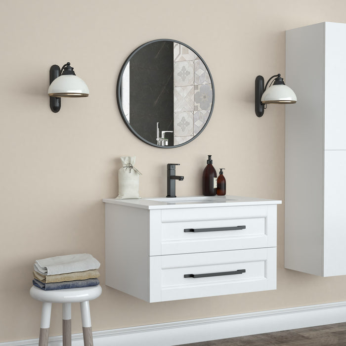 Halpert Black 24\" Mirror