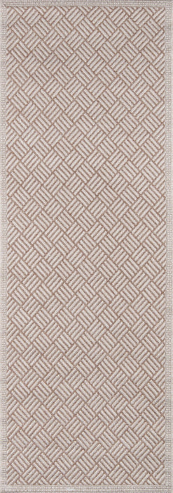 Eve Contemporary 2'0\" x 6'0\" Runner Rug in Brown Indoor Area Rug