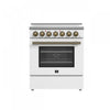 Forno Paolo 30" White Electric Range, 4.38 CU.FT. - FFSEL6011-30WHT | Cuisiniere electrique blanche Paolo 30 po, 4,38 pi³ - FFSEL6011-30WHT