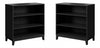Modulr 2 Adjustable Shelves Bookcase - Black Oak