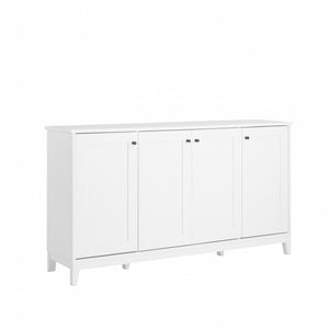 Prepac Yaletown 4-Door Buffet Console - White