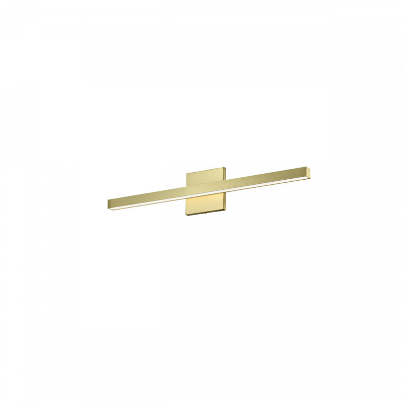 Dainolite Arandel Vanity Light 18w LED Aged Brass Frosted Acrylic D ...