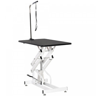 Pawhut Dog Grooming Table, Deluxe Professional Pet Grooming Table For Larger Dogs Z-lift Hydraulic W|Pawhut Z-lift Professionnel Deluxe Table De Toilettage Hydraulique Pour Chien Avec Bras Coulant