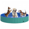 Pawhut Φ63\" Folding Dog Pool For Large Dogs, Portable Pet Kiddie Swimming Pool, Outdoor/indoor Puppy Bath Tub With Nonslip Bottom For Dogs & Cats, Green