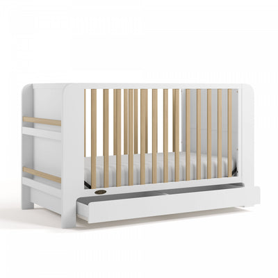 Graco Read with Me Convertible Crib with Drawer - White/Driftwood