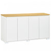 HOMCOM Storage Cabinet Sideboard Buffet Cabinet with 4 Doors White