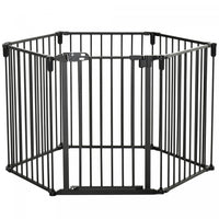 Pawhut Dog Playpen Diy Adjustable, Puppy Play Pen Dog Fences Indoor With Automatically Close Lock, P