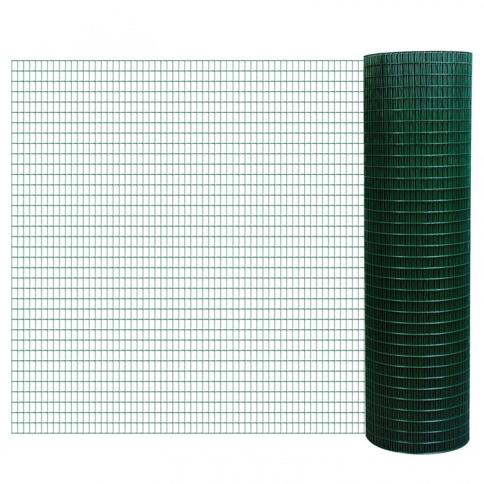 Pawhut Chicken Wire Fencing 98' X 3', 1\" X 0.5\" Rectangle Chicken Wire For Crafts Garden Poultry, Metal Hardware Cloth Netting For Chicken Coops, Rabbit Cage, Dark Green