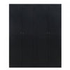 Hopkins Modern 30\" Storage Cabinet in Black (7-Shelf) - Set of 2 Armoire