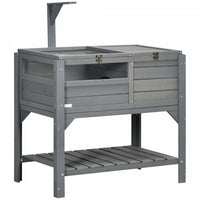 Pawhut Wooden Tortoise House Habitat With Shelf, Tortoise Enclosure For Small Animals With Light Sup