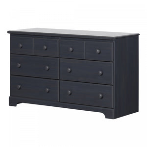 Summer Breeze 6-drawer Dresser - Blueberry 