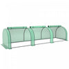 Outsunny Mini Tunnel Greenhouse With Pe Cover Garden Green Grow Shed, Green|Outsunny Serre Mini-tunnel Avec Couverture En Polyethylene Pour Le Jardin