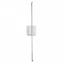 Dainolite Array LED Wall Sconce Vertical 19w Polished Chrome White Acrylic Diffuser Lamp